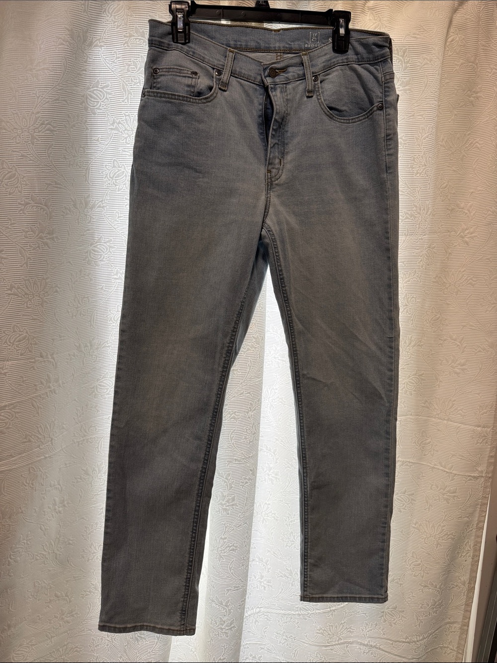 George Slim Fit Jeans 32 x 30 in Grey Wash